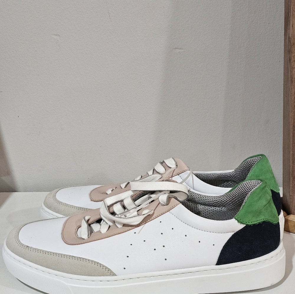 M. Gemi The Palestra Italy 41/10 Leather Tennis Sneaker. Never Worn